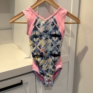 Ivivva Pink and Blue Patterned Leotard